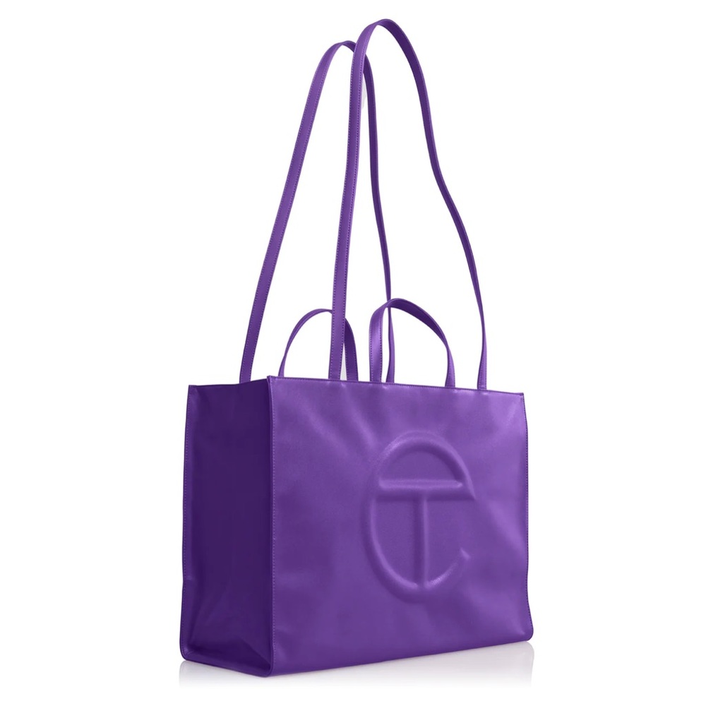 TELFAR Large Shopping Bag in Grape - Picture 2 of 11